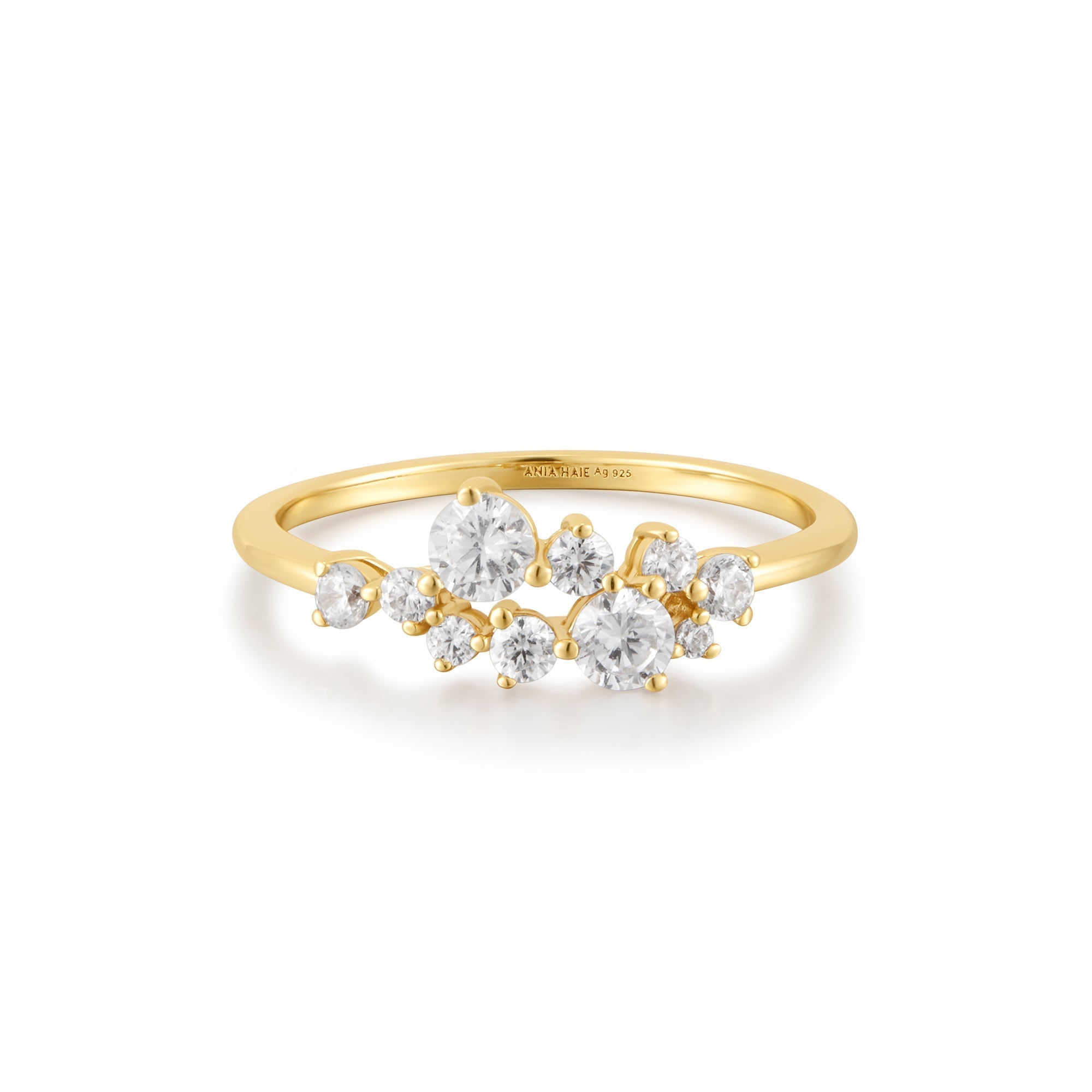 Ania Haie Gold Flower Cluster Pav¨¦ Ring