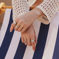 Silver Bold Dome Ring
