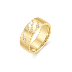 Gold Tiger Stripe Band
