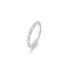Silver Sparkle Twisted Ring