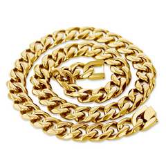 Gold Stainless Steel 14mm Chain - 22 Inch