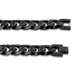 Black Stainless Steel 14mm Chain - 22 Inch